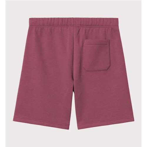 CARHARTT WIP CHASE SWEAT SHORT ROJO 2
