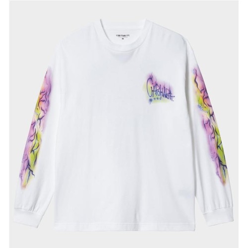 CARHARTT WIP BABYBRUSH LS BLANCO