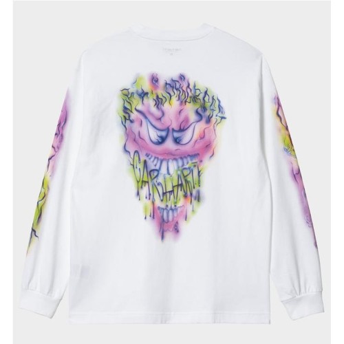 CARHARTT WIP BABYBRUSH LS BLANCO