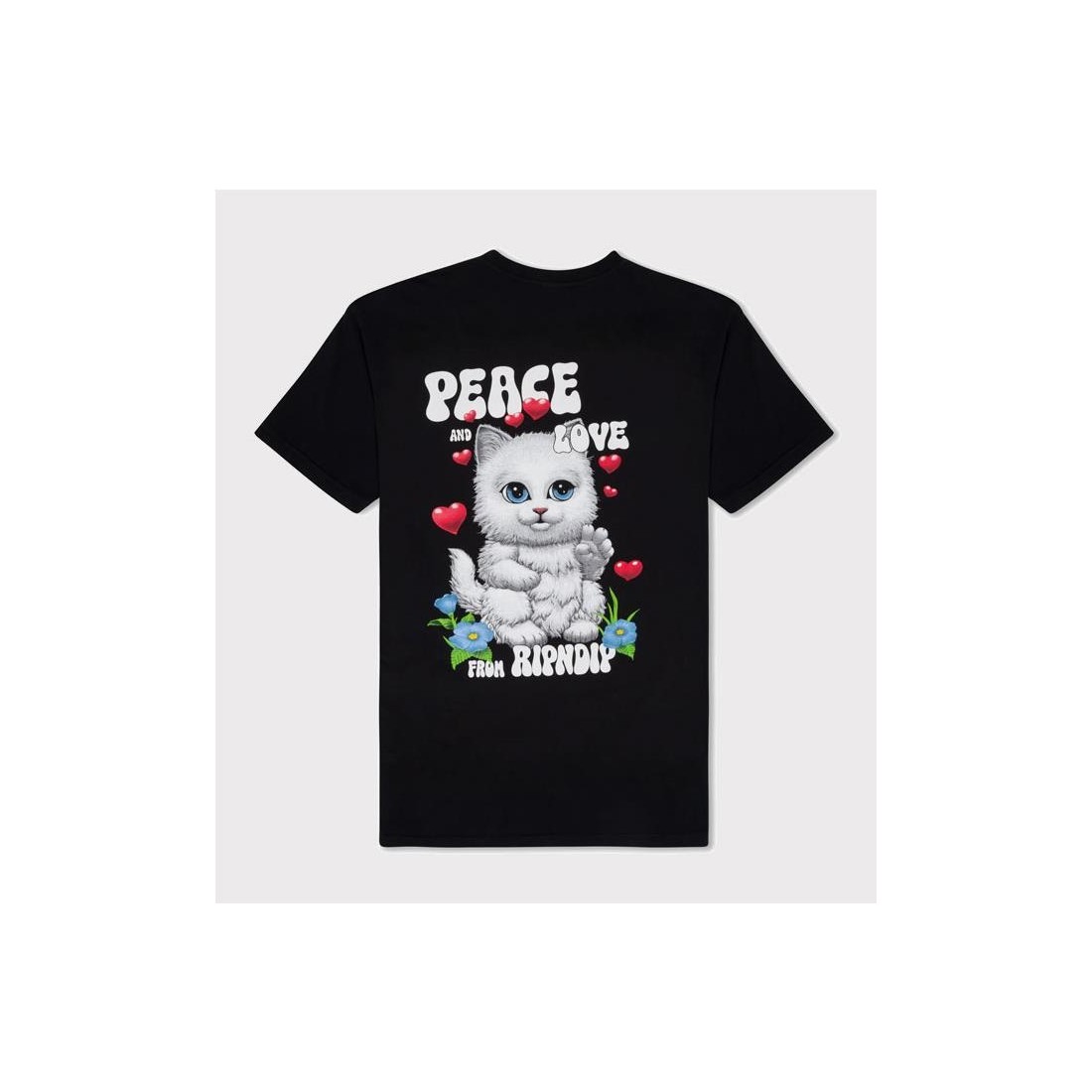 RIPNDIP PEACE LOVE TEE NEGRO