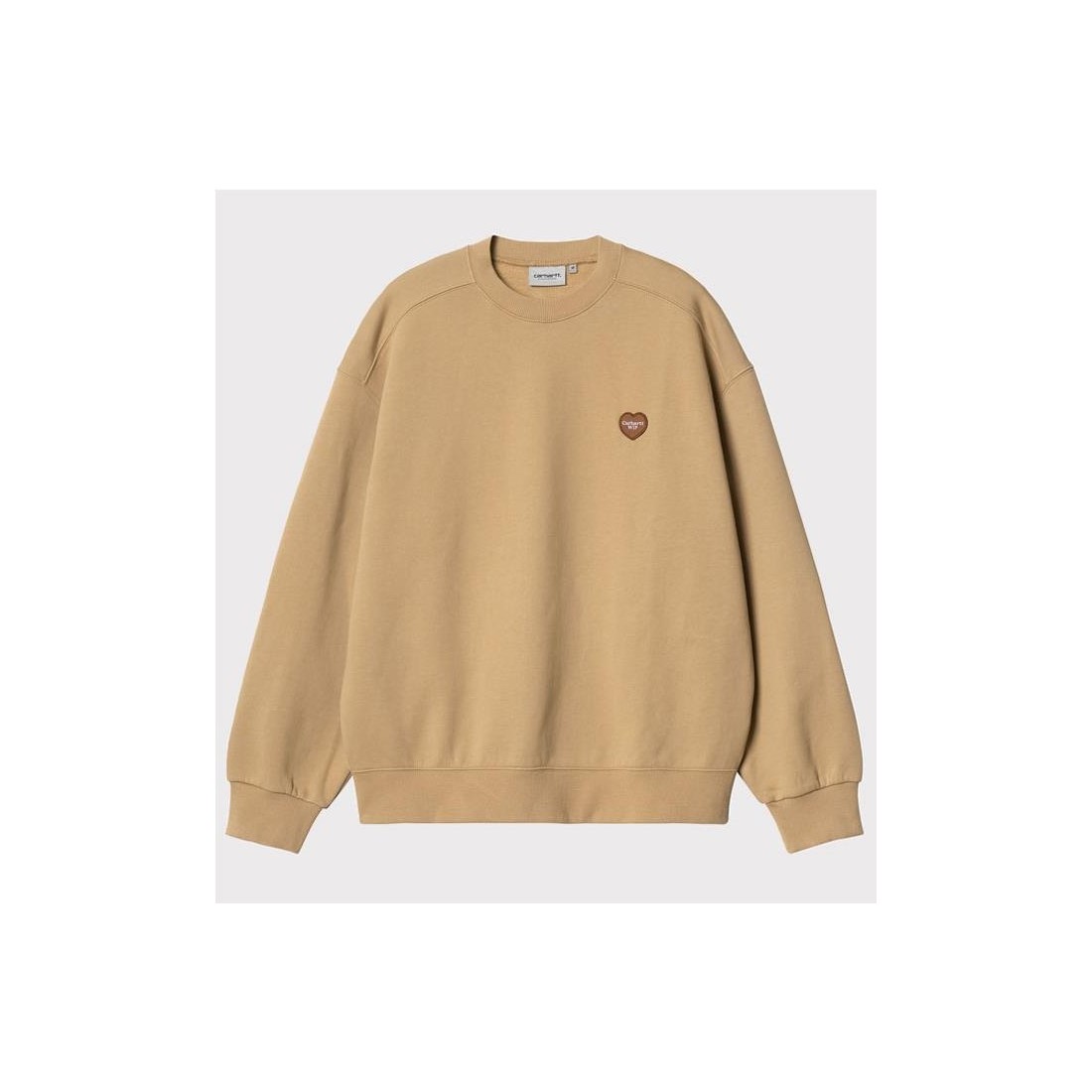 CARHARTT WIP HEART PATCH SWEAT BEIGE