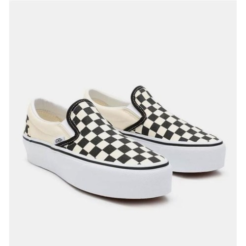 VANS SLIP ON PLATAFORM BLANCO