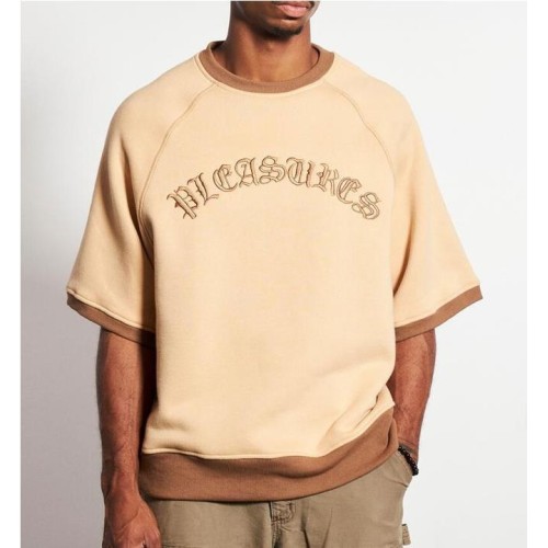 PLEASURES OLD E RINGER SS CREW BEIGE