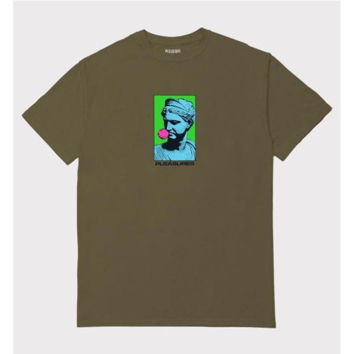 PLEASURES BLOW TEE VERDE OLIVA