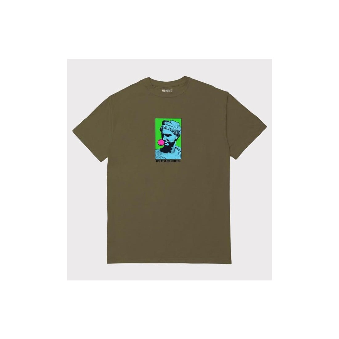 PLEASURES BLOW TEE VERDE OLIVA