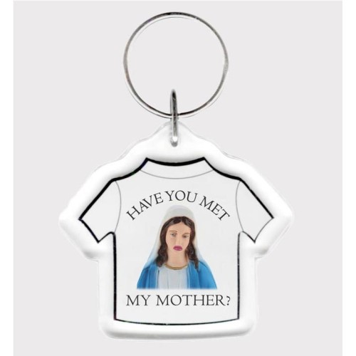 PLEASURES MOTHER KEYCHAIN BLANCO