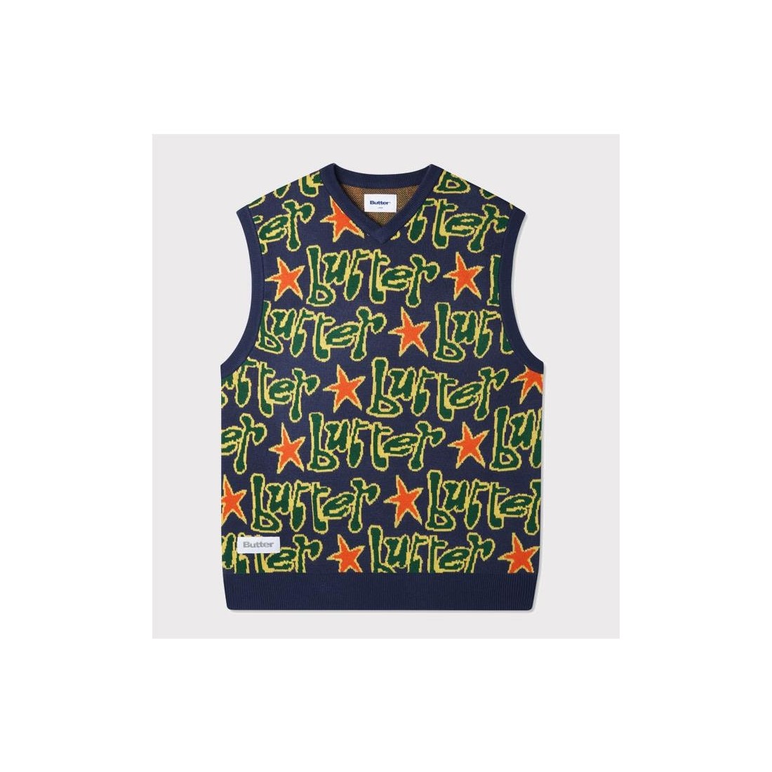 BUTTER GOODS STAR KNIT VEST AZUL MARINO