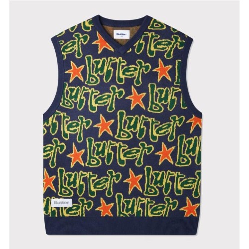 BUTTER GOODS STAR KNIT VEST AZUL MARINO