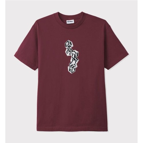 BUTTER GOODS CUBES TEE GRANATE