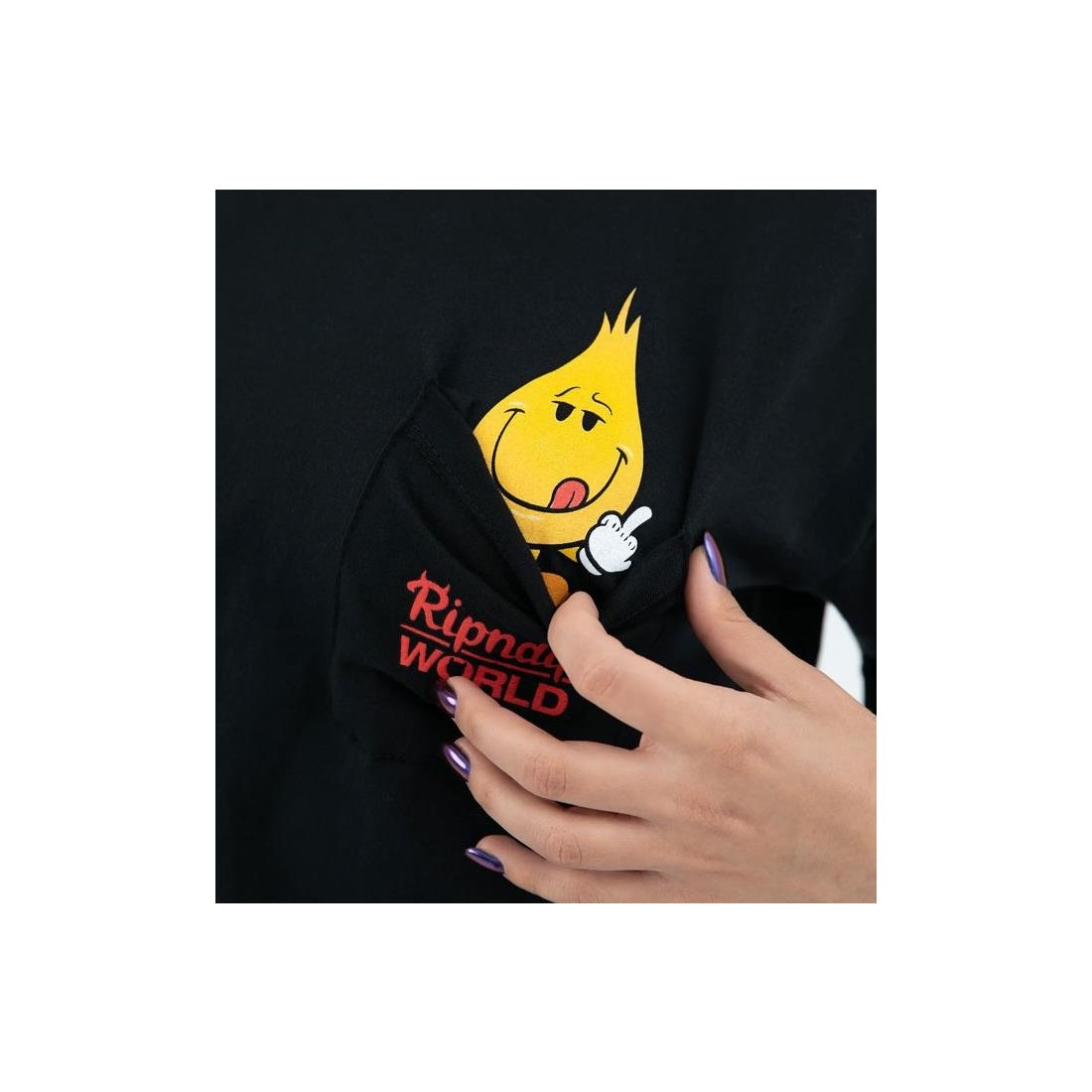 RIPNDIP X WORLD FLAMEBOY PKT NEGRO