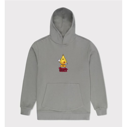 RIPNDIP X WORLD FLAMEBOY EMB GRIS OSCURO