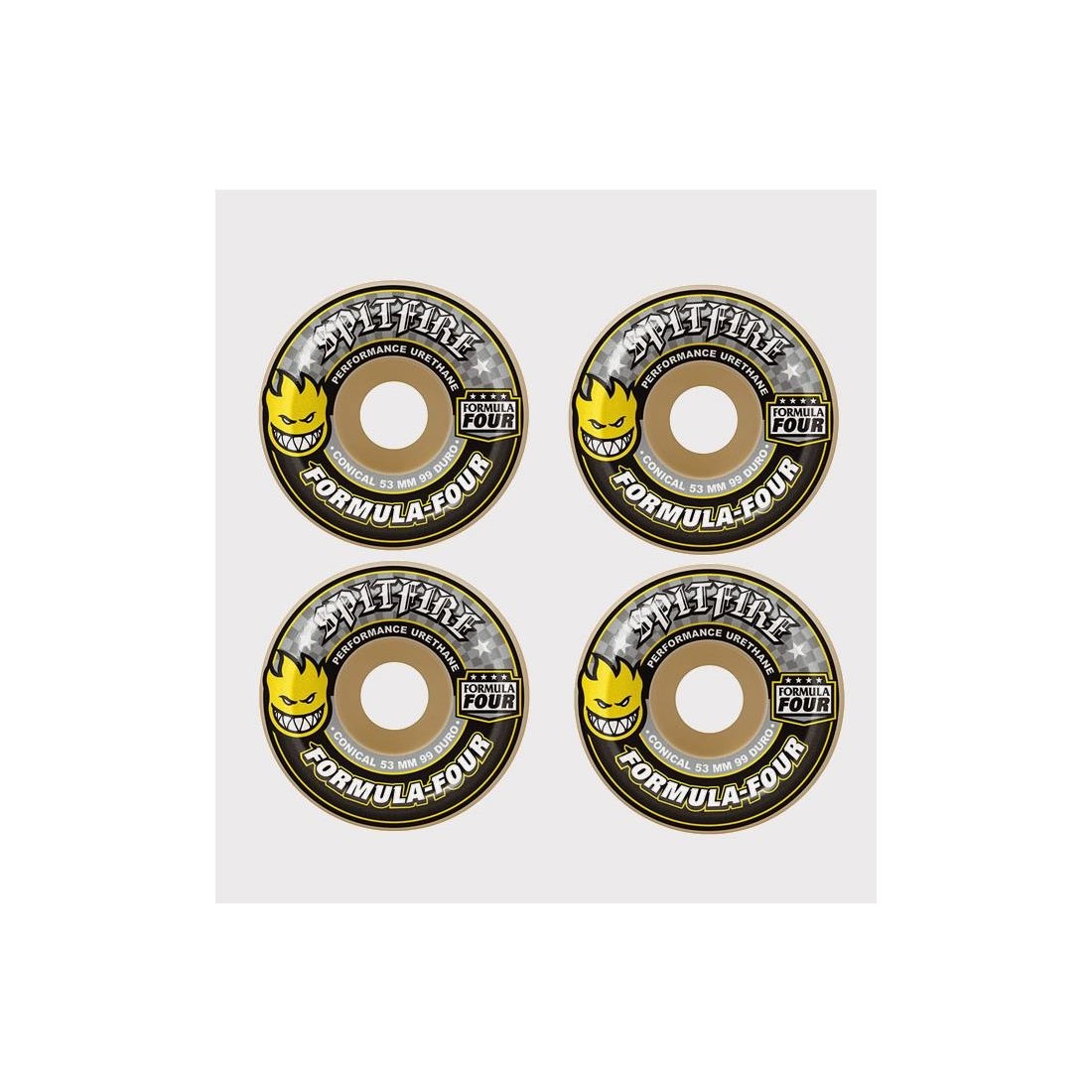 SPITFIRE CNCL YLW PRNT F4 53M BLANCO