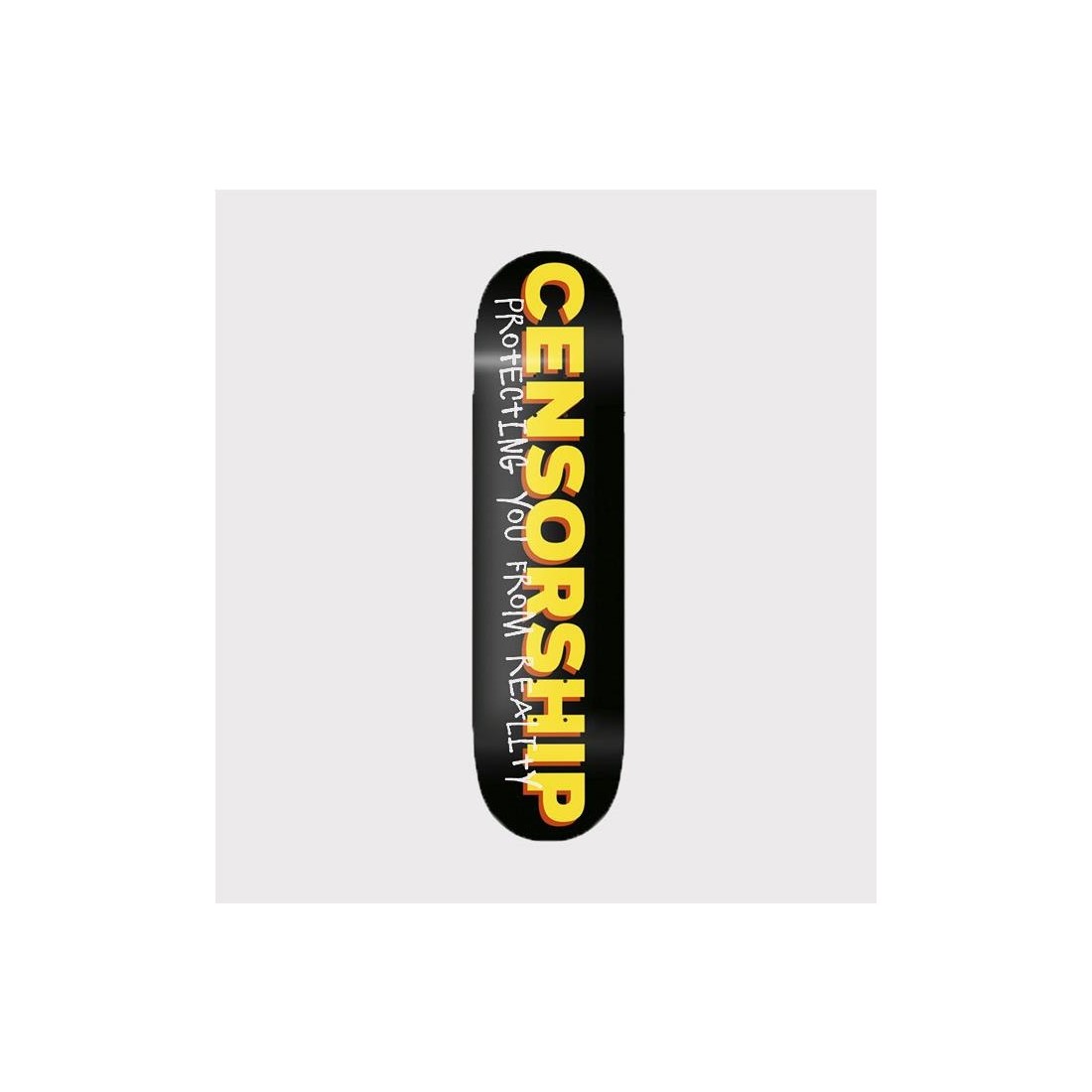 CENSORSHIP BANNED LOGO DECK NEGRO