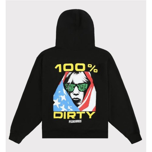 PLEASURES DIRTY HOODIE NEGRO 2