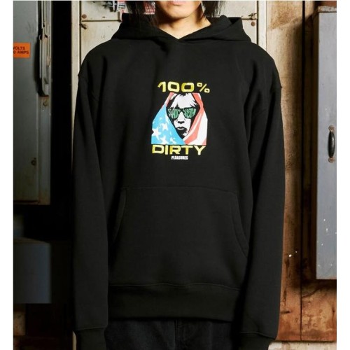 PLEASURES DIRTY HOODIE NEGRO