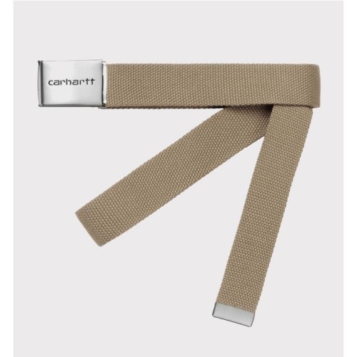 CARHARTT WIP CLIP BELT CHROME BEIGE