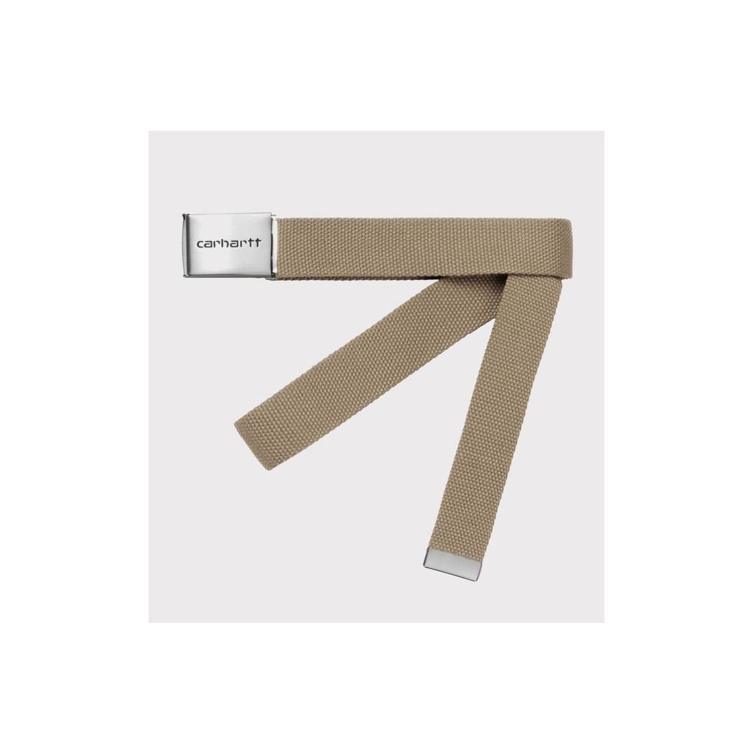 CARHARTT WIP CLIP BELT CHROME BEIGE
