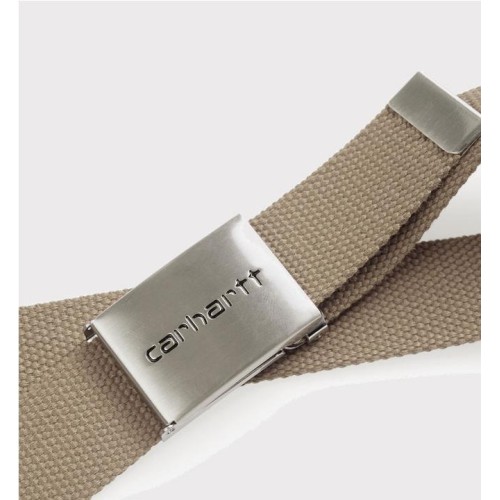 CARHARTT WIP CLIP BELT CHROME BEIGE 2