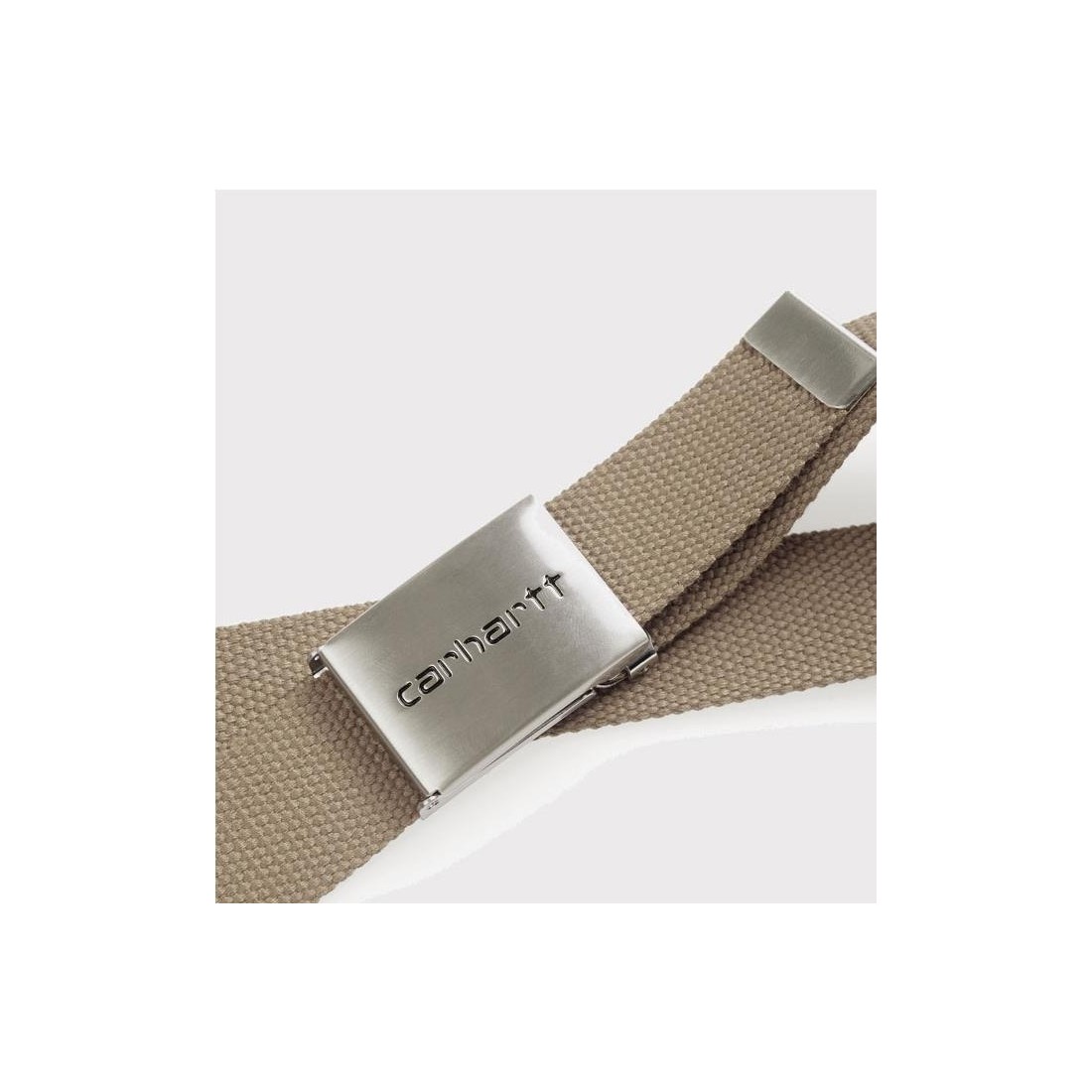 CARHARTT WIP CLIP BELT CHROME BEIGE