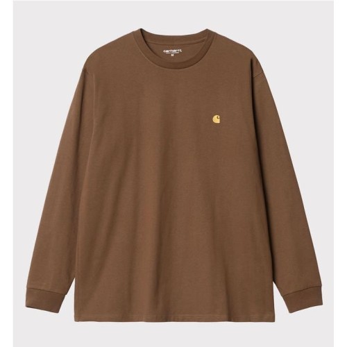 CARHARTT WIP LS CHASE TEE MARRON