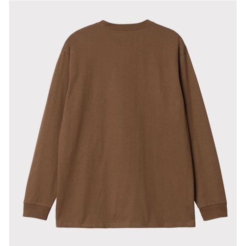CARHARTT WIP LS CHASE TEE MARRON