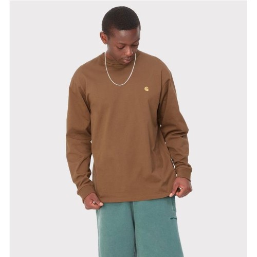 CARHARTT WIP LS CHASE TEE MARRON