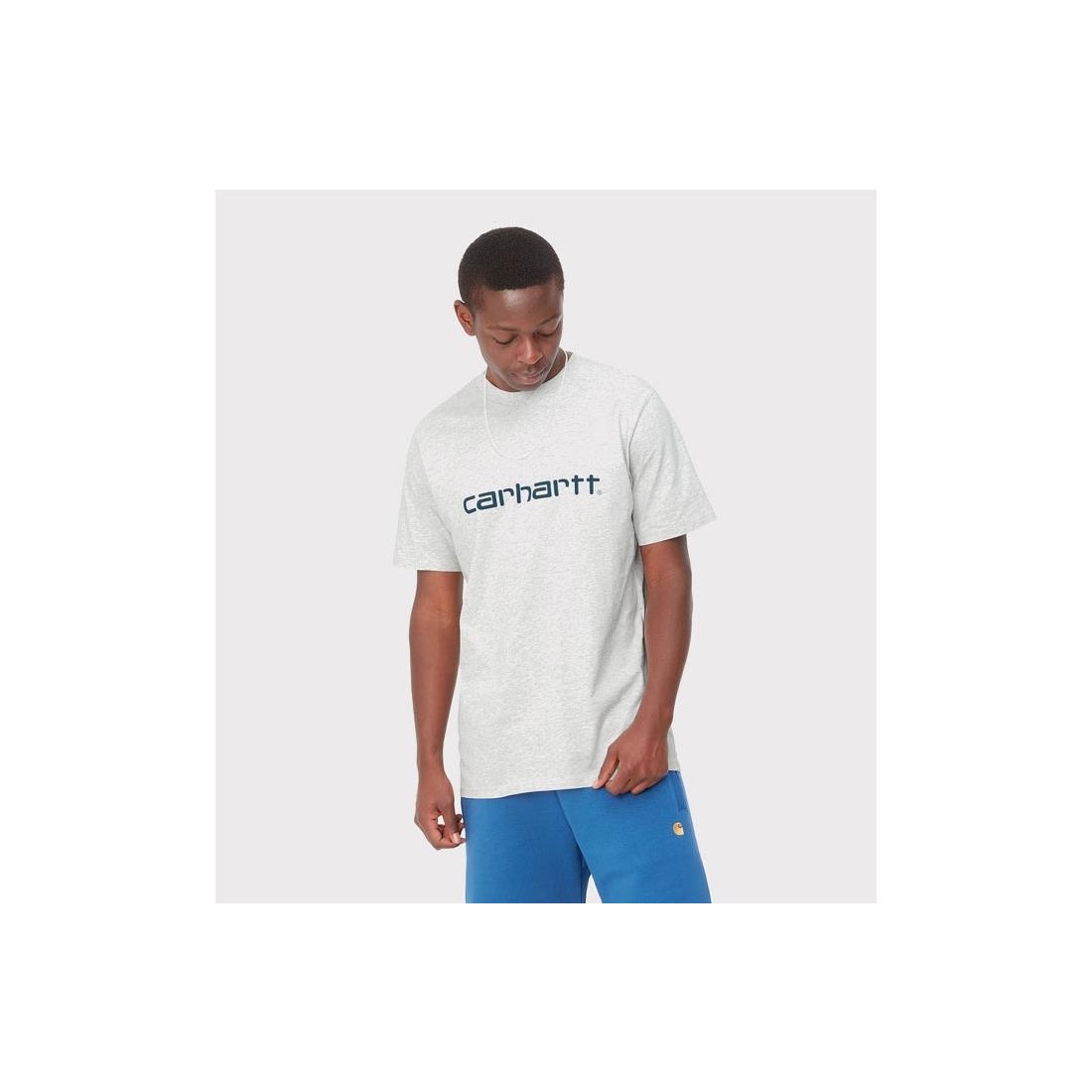 CARHARTT WIP SS SCRIPT TEE GRIS