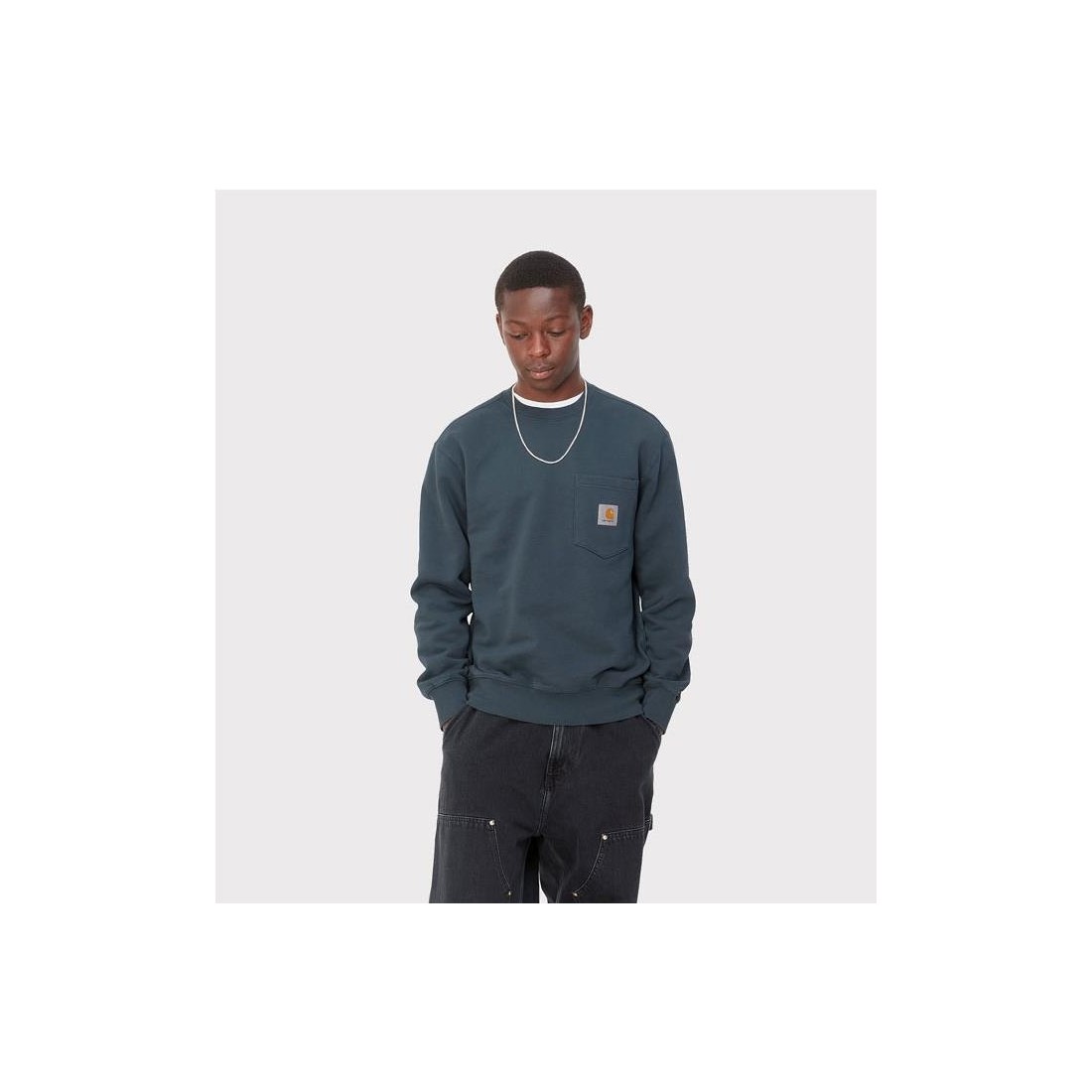 CARHARTT WIP POCKET SWEAT AZUL