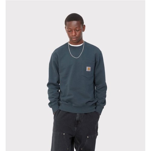 CARHARTT WIP POCKET SWEAT AZUL