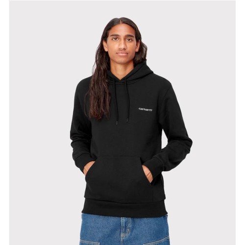 CARHARTT WIP SCRIPT EMBRO HOOD NEGRO