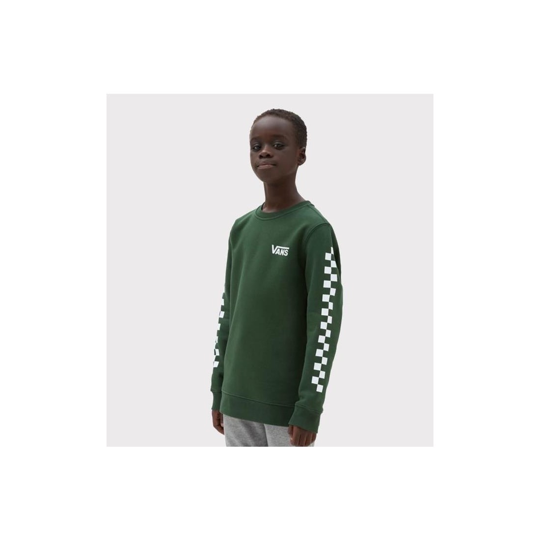 VANS KIDS EXPOSITION CHECK CRW VERDE