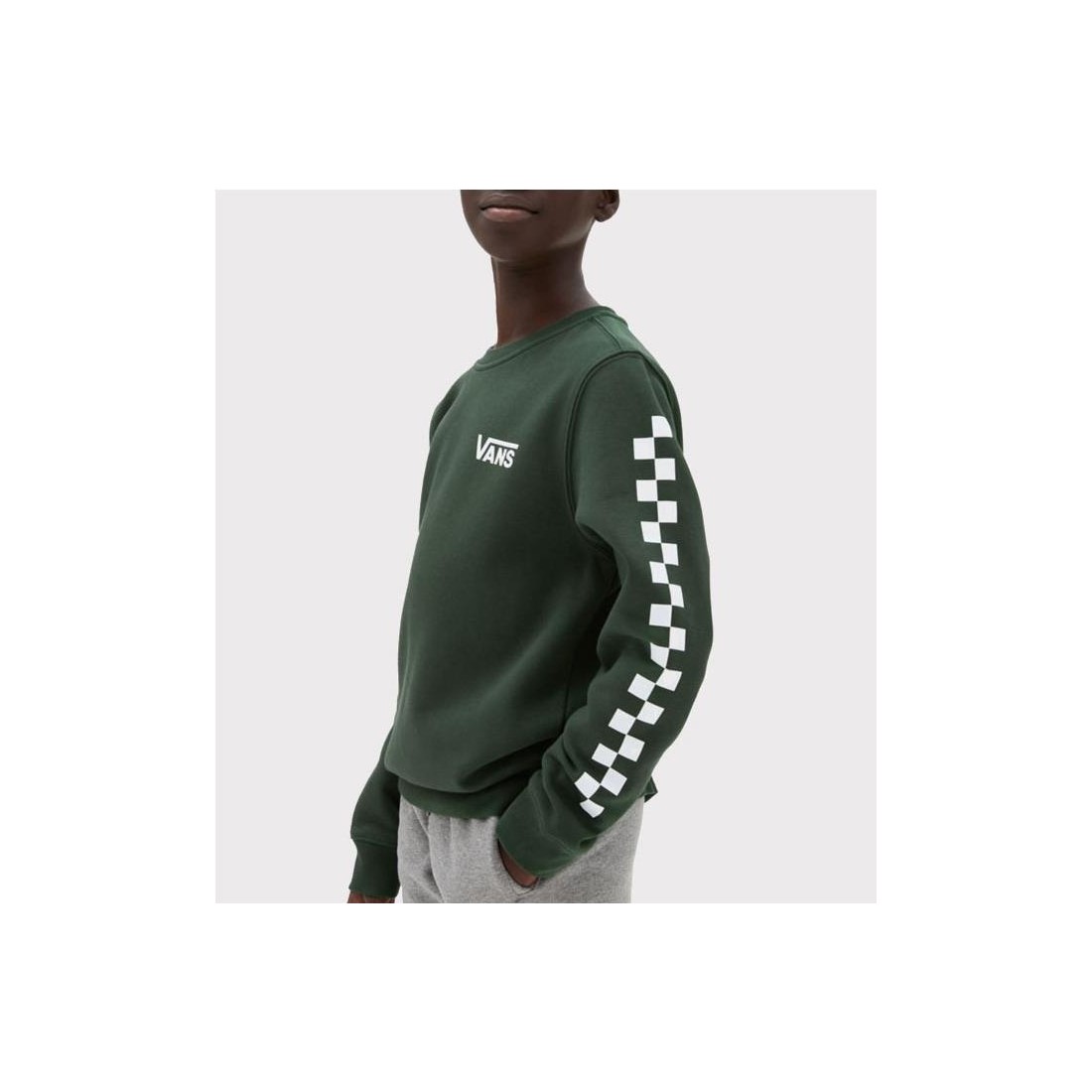 VANS KIDS EXPOSITION CHECK CRW VERDE