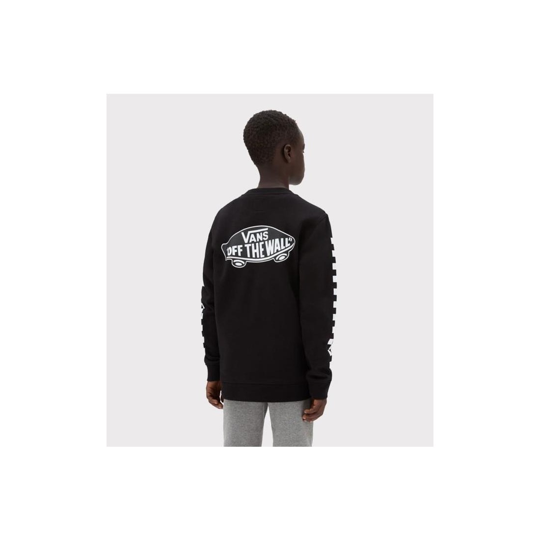 VANS KIDS EXPOSITION CHECK CRW NEGRO