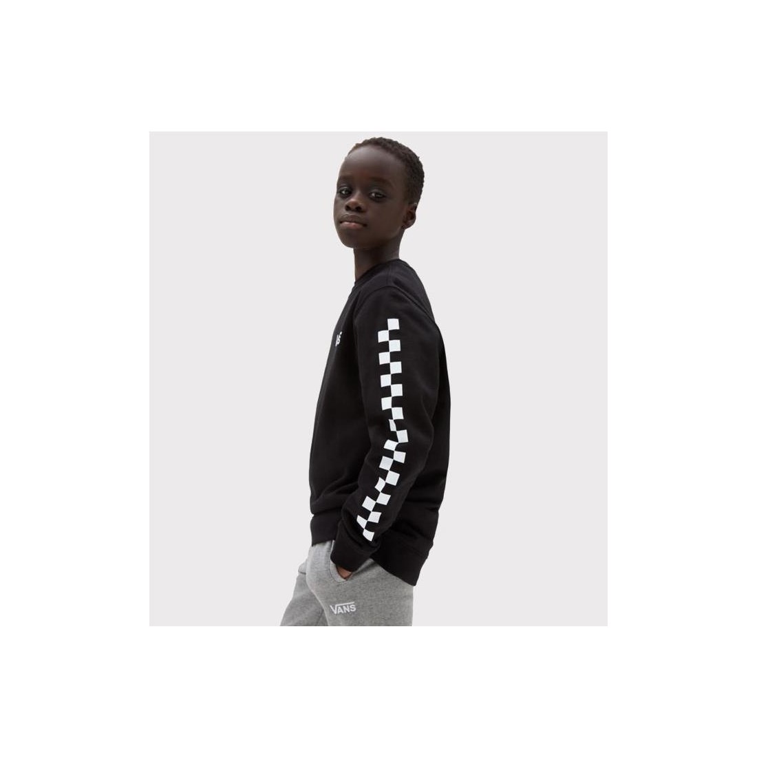 VANS KIDS EXPOSITION CHECK CRW NEGRO