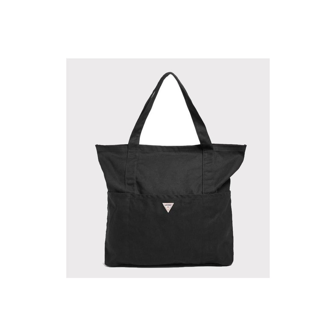 GUESS GO VINTAGE COTTON TOTE NEGRO