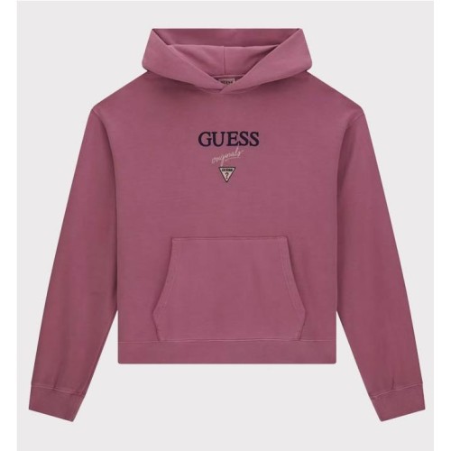 GUESS GO BAKER LOGO HOODIE ROSADO