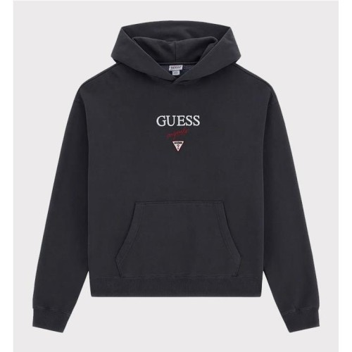 GUESS GO BAKER LOGO HOODIE NEGRO