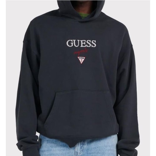 GUESS GO BAKER LOGO HOODIE NEGRO