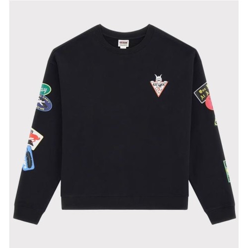 GUESS GO MARKET CREWNECK NEGRO
