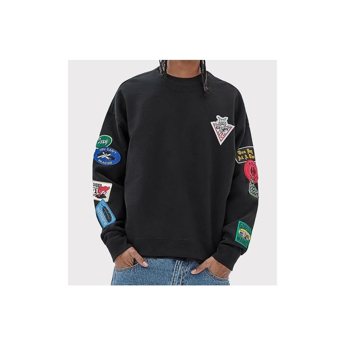 GUESS GO MARKET CREWNECK NEGRO