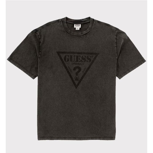 GUESS GO VINTAGE TRIANGLE TEE NEGRO
