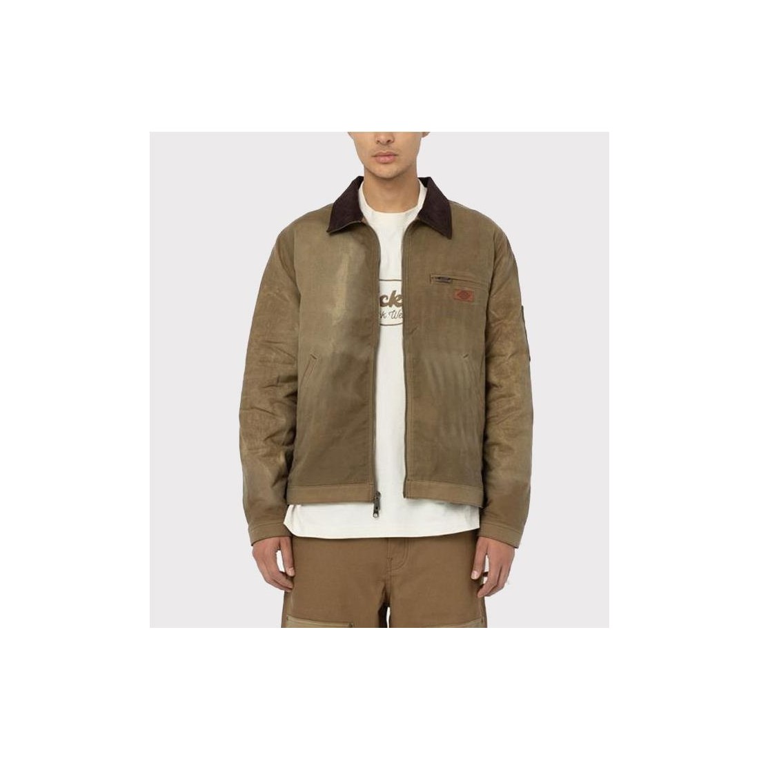 DICKIES LUCAS WAXED JACKET MARRON