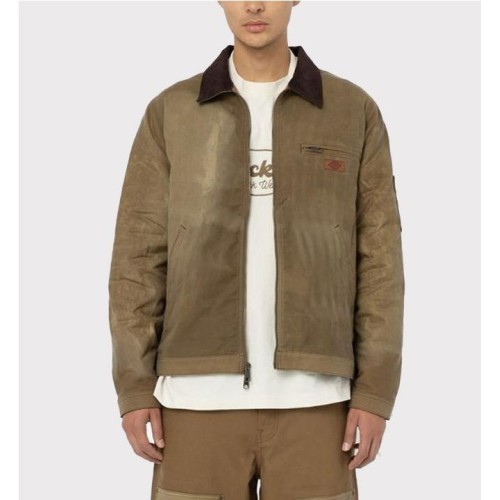 DICKIES LUCAS WAXED JACKET MARRON