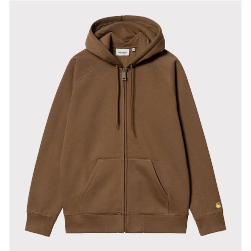 CARHARTT WIP CHASE HOODIE JKT MARRON