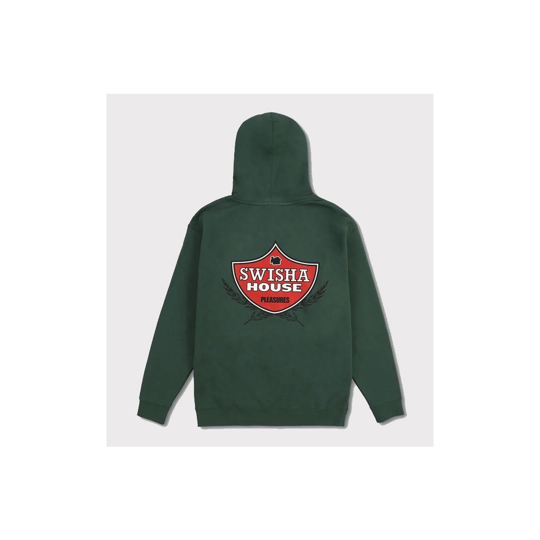PLEASURES SWISHA HOODIE VERDE