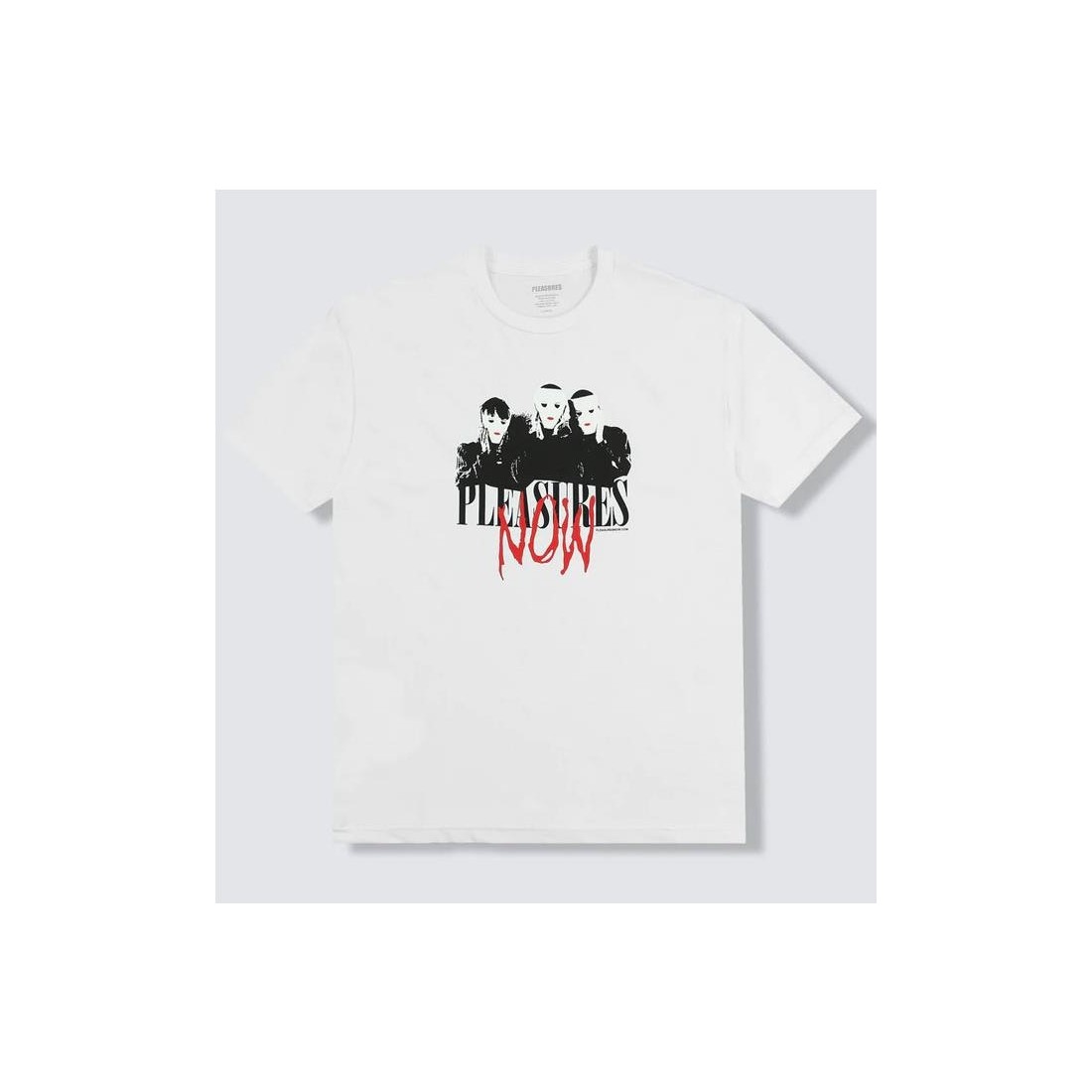 PLEASURES MASKS TEE BLANCO