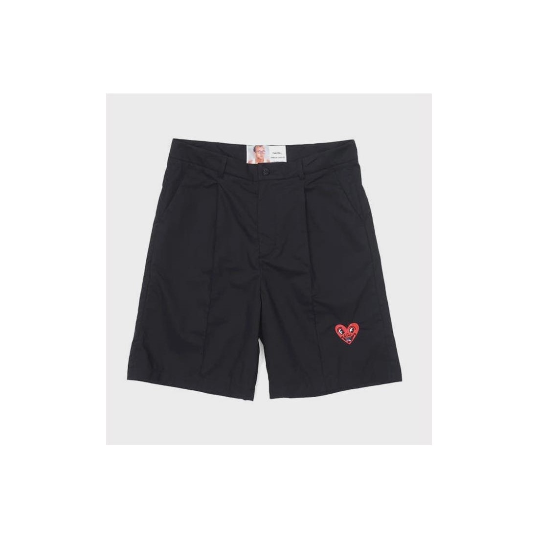 JUNGLES HEART FACE SUIT SHORTS NEGRO