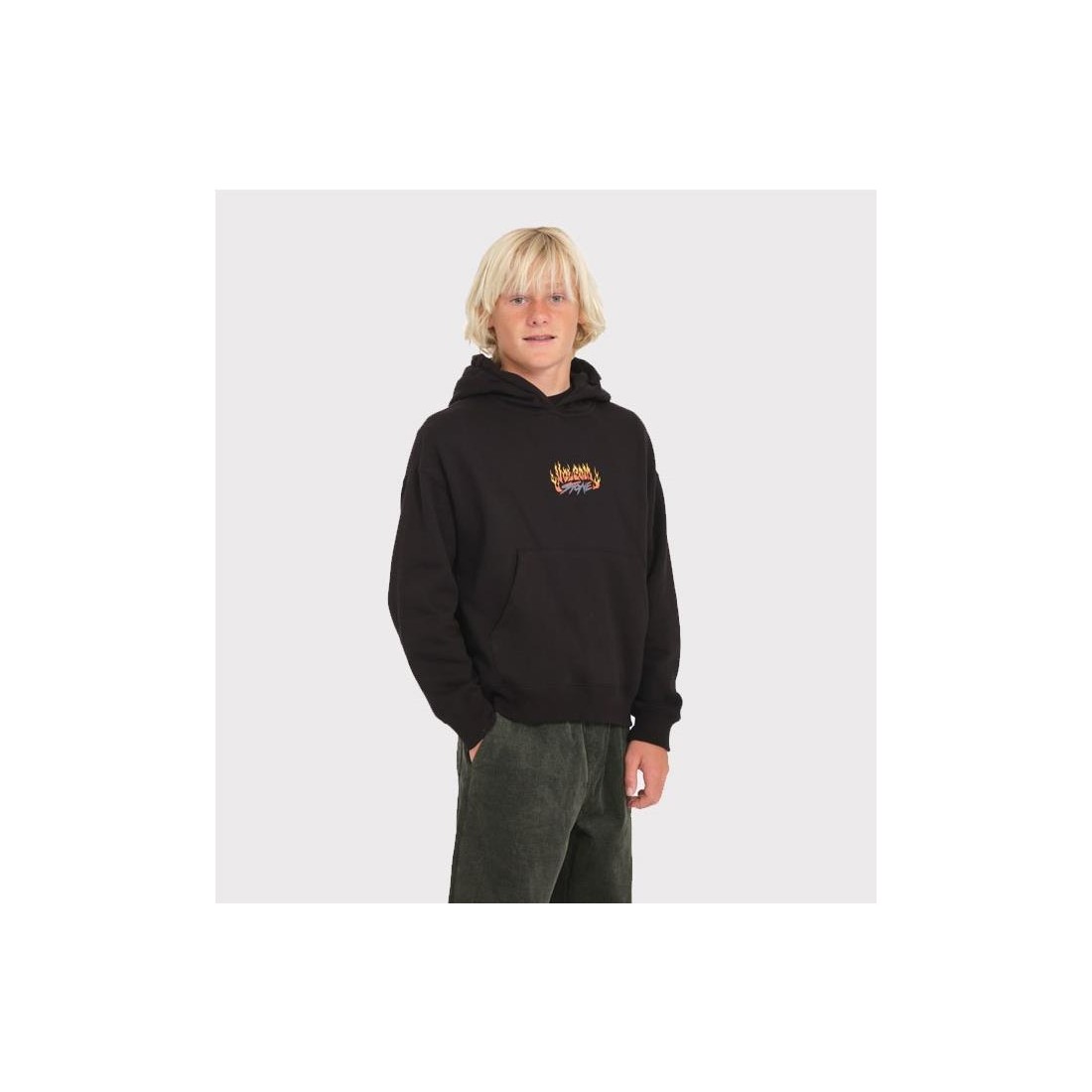 VOLCOM KID TRUX HOODIE NEGRO