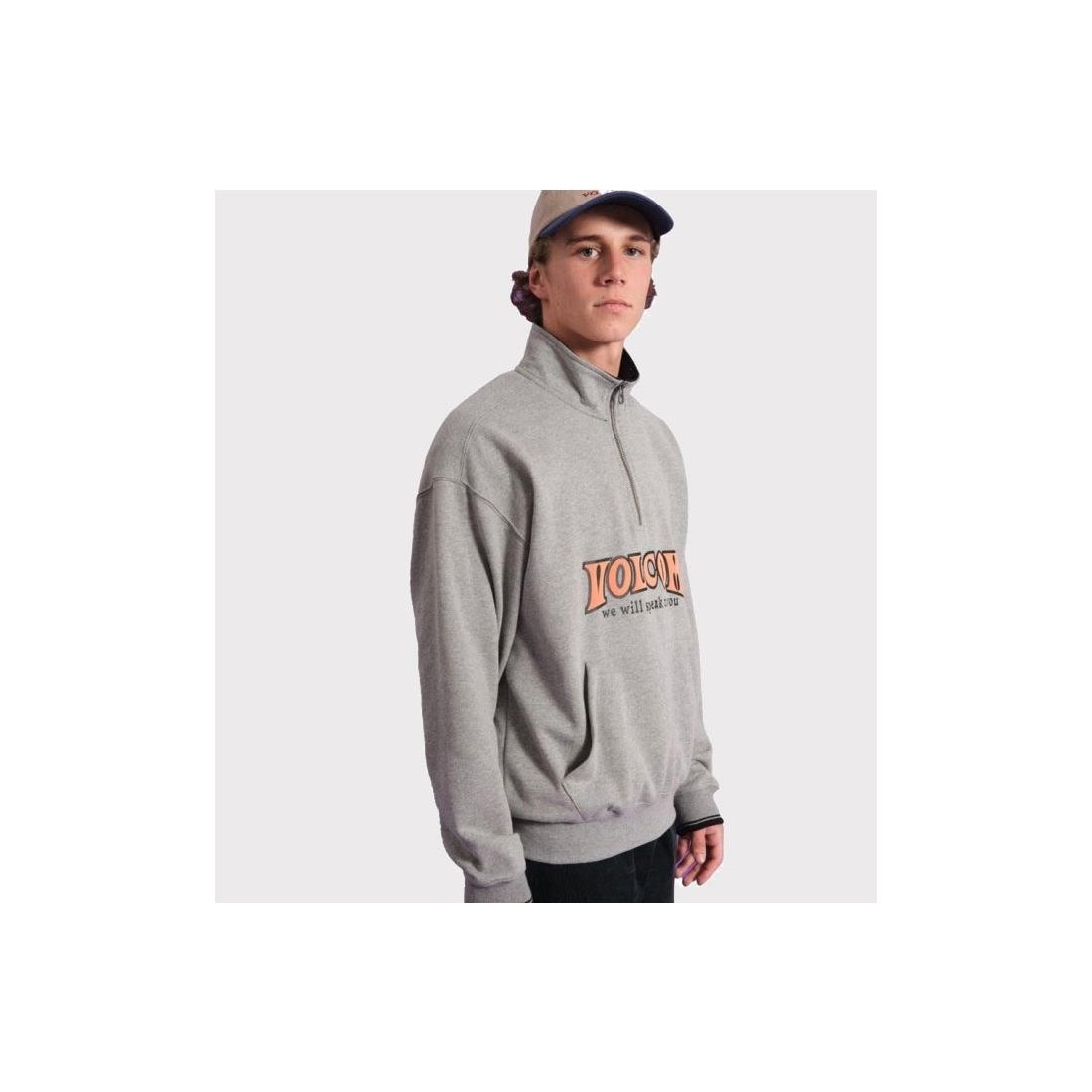 VOLCOM VARSITY CREW GRIS