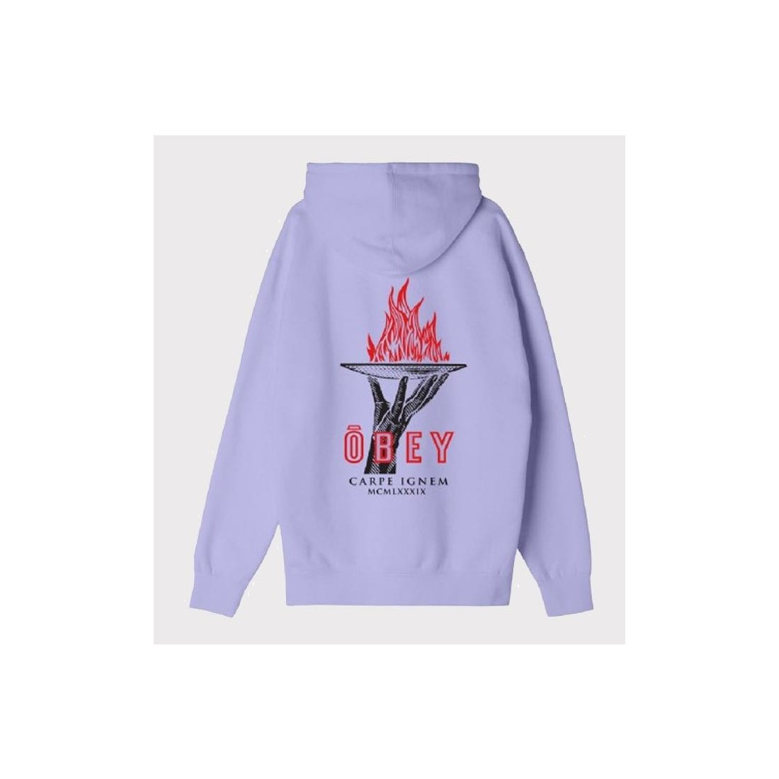 OBEY SEIZE FIRE HOODIE LAVANDA